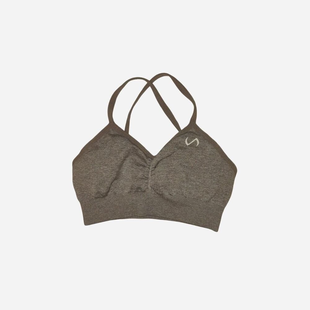 Unbranded Women's Grey and Purple Crop-top